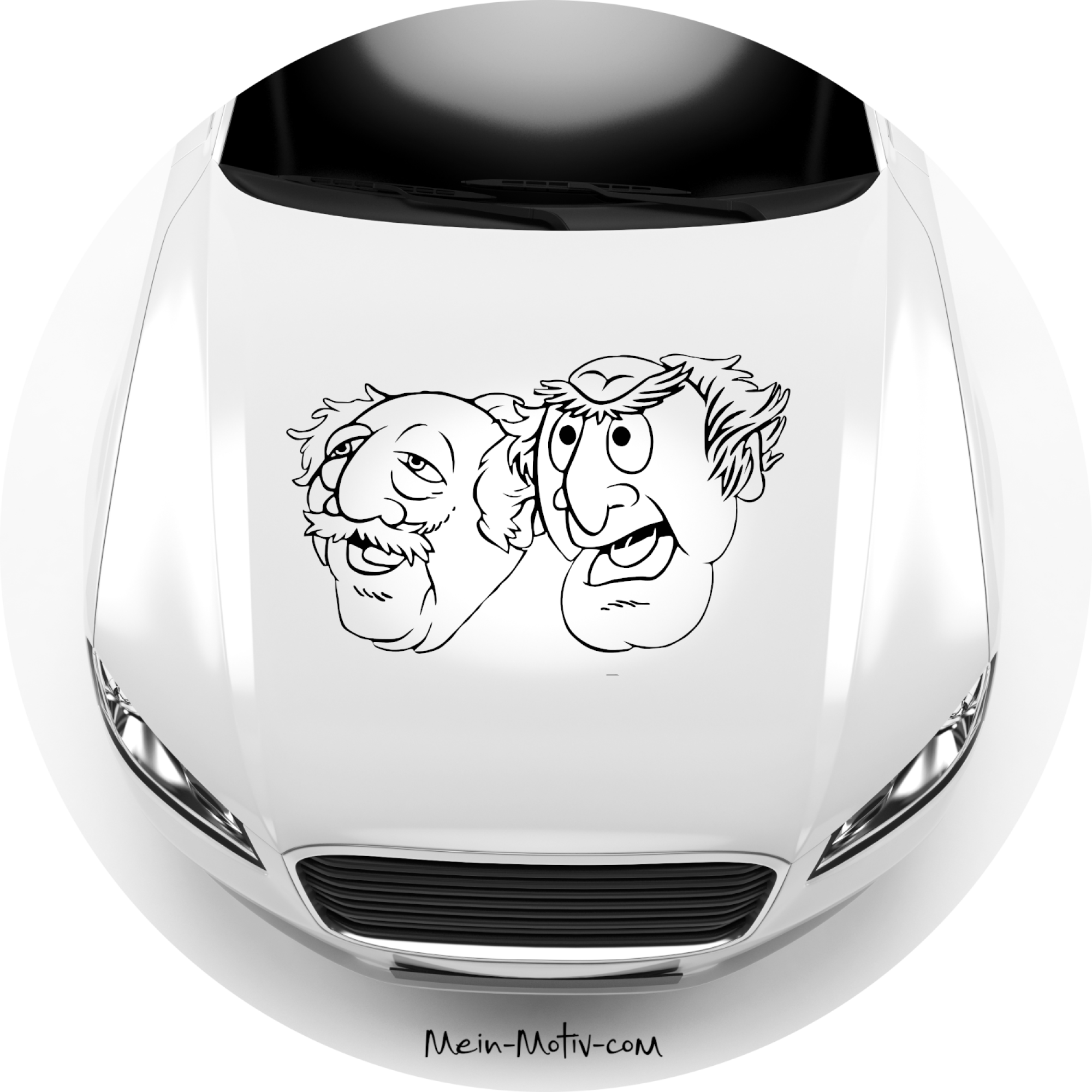 Aufkleber 46180 Waldorf & Statler - Muppet Show